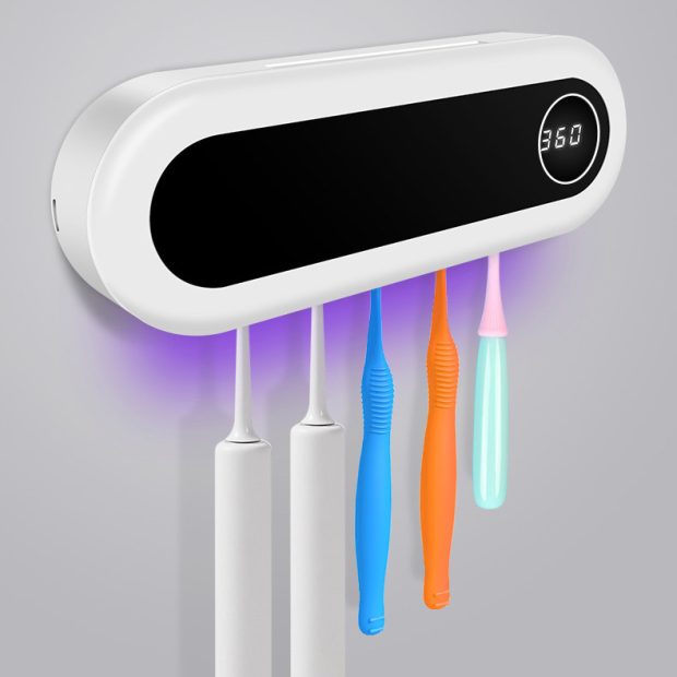 Wall Mounted Toothbrush Holder Smart Toothbrush UV Sterilizer Holder